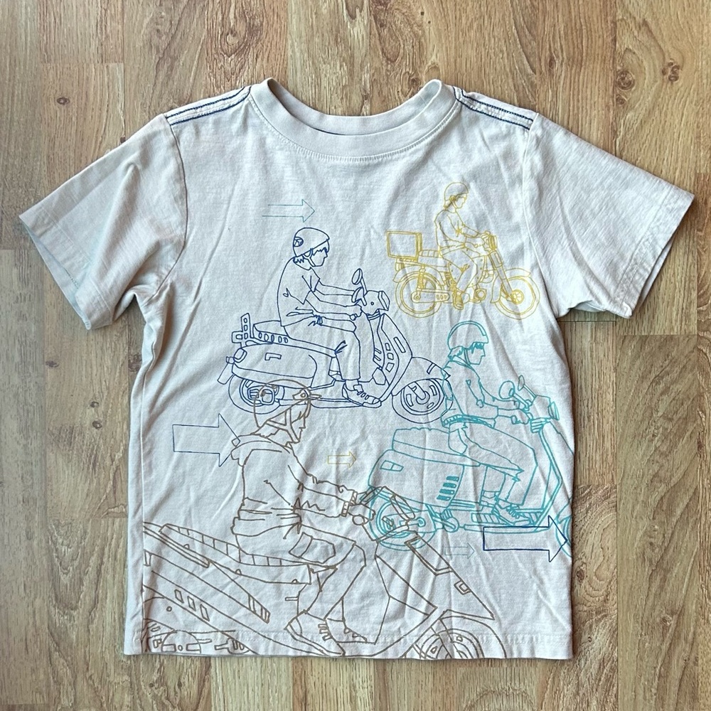 Tea Collection Bike Shirt Boys Size 7